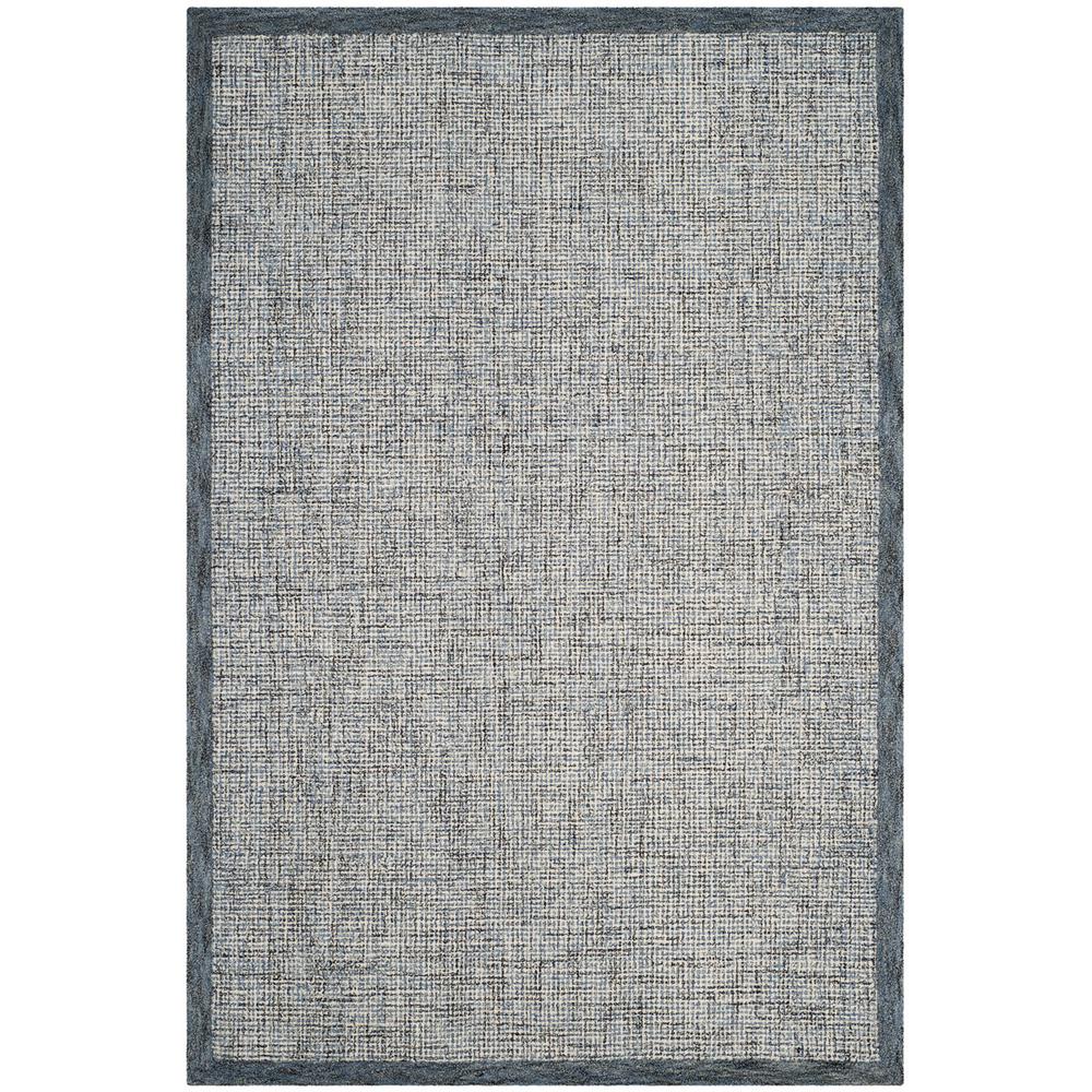 Abstract, NAVY / IVORY, 6' X 9', Area Rug. Picture 1