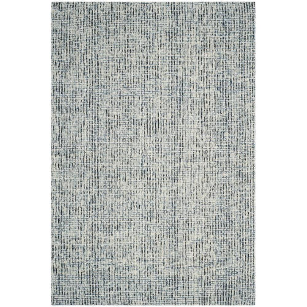 Abstract, BLUE / CHARCOAL, 6' X 9', Area Rug. Picture 1