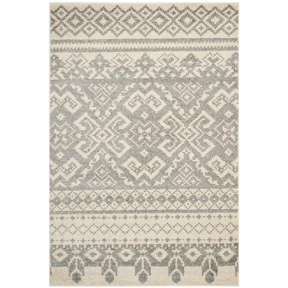 Adirondack, IVORY / SILVER, 5'-1" X 7'-6", Area Rug, ADR107B-5. Picture 1