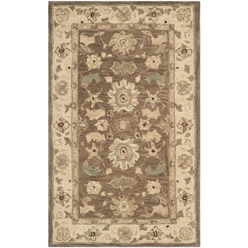 ANATOLIA, BROWN / BEIGE, 5' X 8', Area Rug, AN557B-5. The main picture.