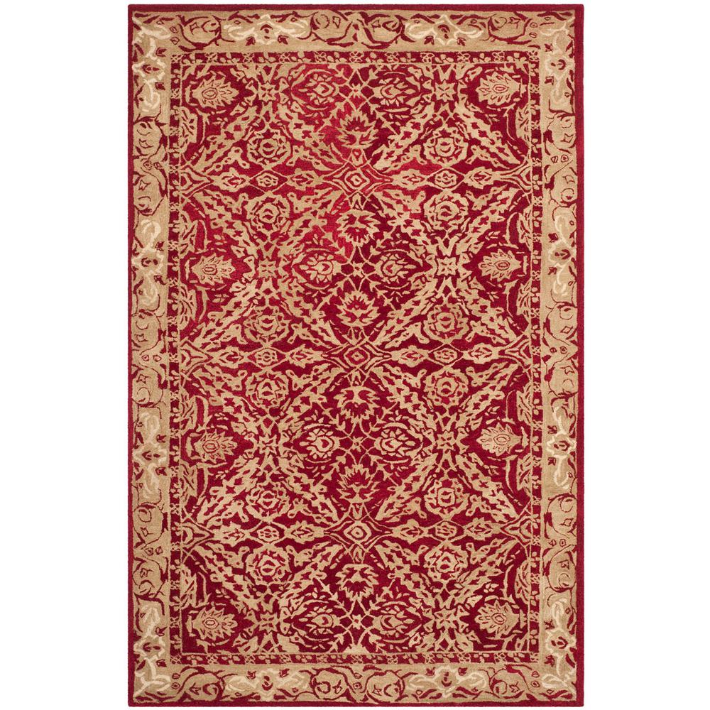 ANATOLIA, RED / IVORY, 6' X 9', Area Rug, AN583B-6. Picture 1