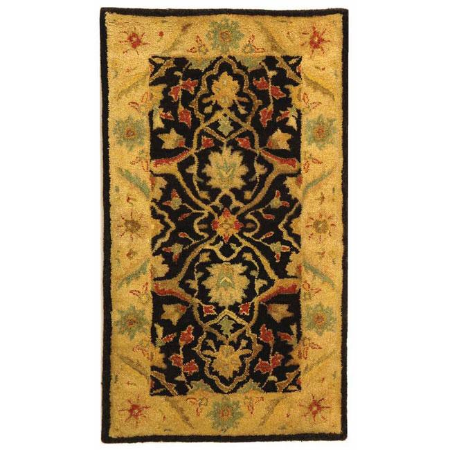 ANTIQUITY, BLACK, 2'-3" X 4', Area Rug, AT14B-24. Picture 1