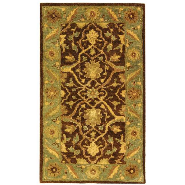 ANTIQUITY, BROWN / GREEN, 2'-3" X 4', Area Rug, AT14F-24. Picture 1