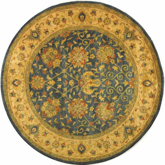 ANTIQUITY, BLUE, 8' X 8' Round, Area Rug, AT21E-8R. The main picture.