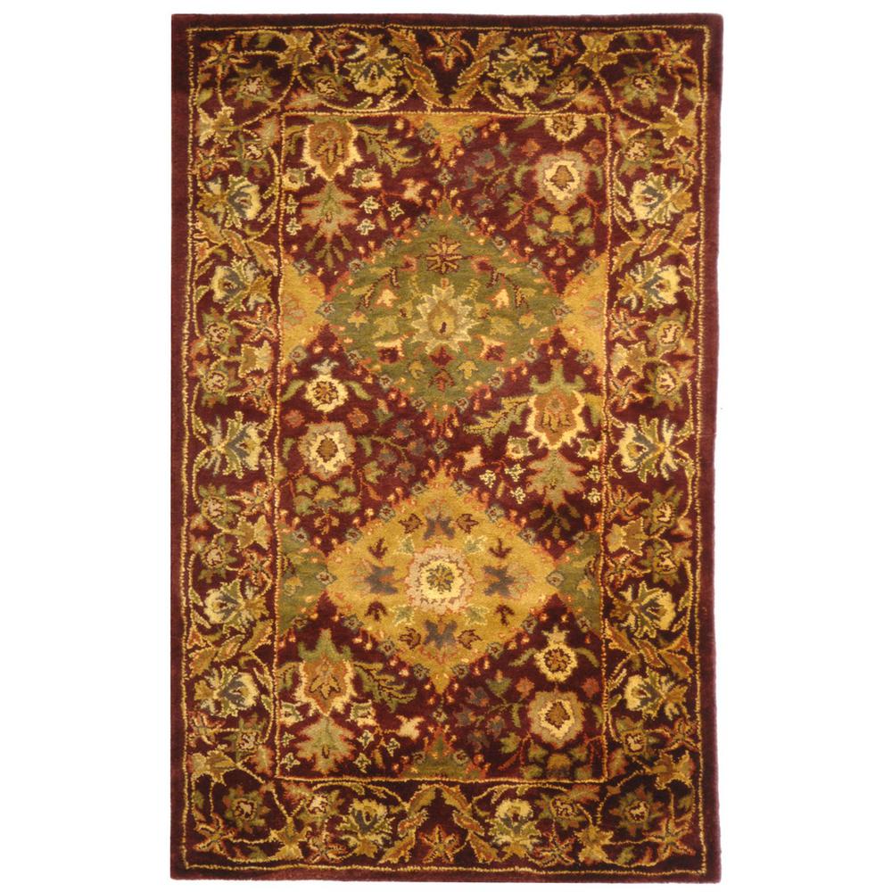 ANTIQUITY, WINE, 4' X 6', Area Rug. Picture 1