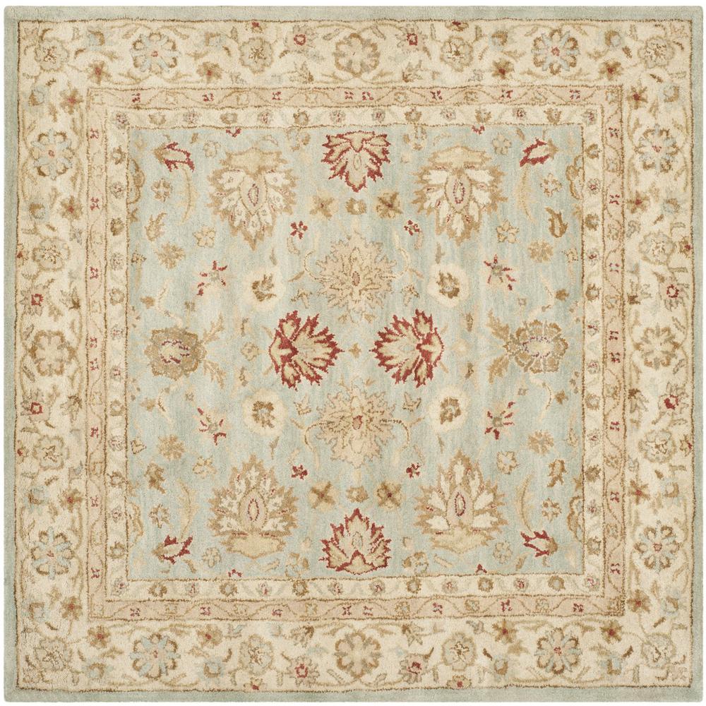 ANTIQUITY, GREY BLUE / BEIGE, 6' X 6' Square, Area Rug. Picture 1