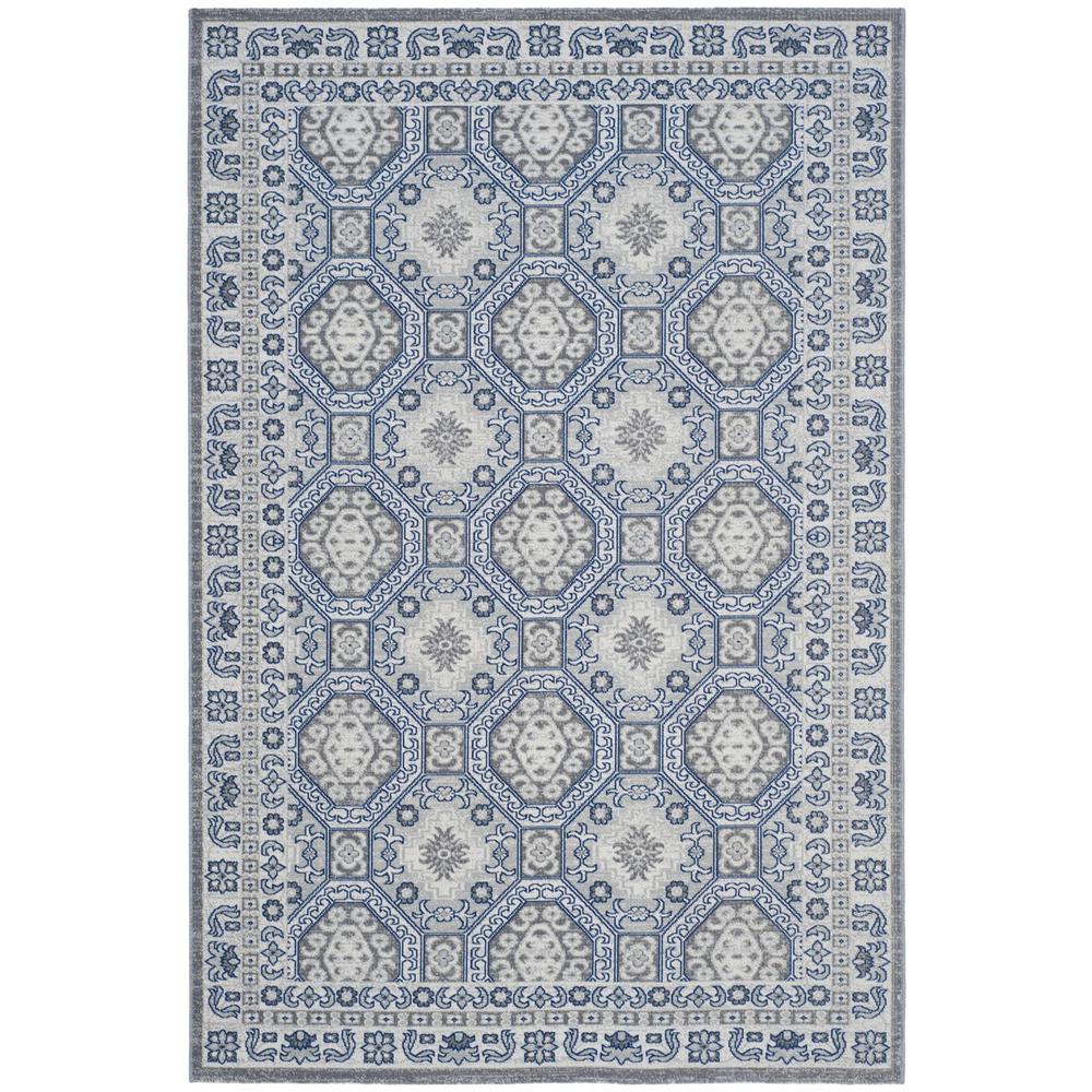 ARTISAN, SILVER / BLUE, 5'-1" X 7'-6", Area Rug, ATN320C-5. Picture 1