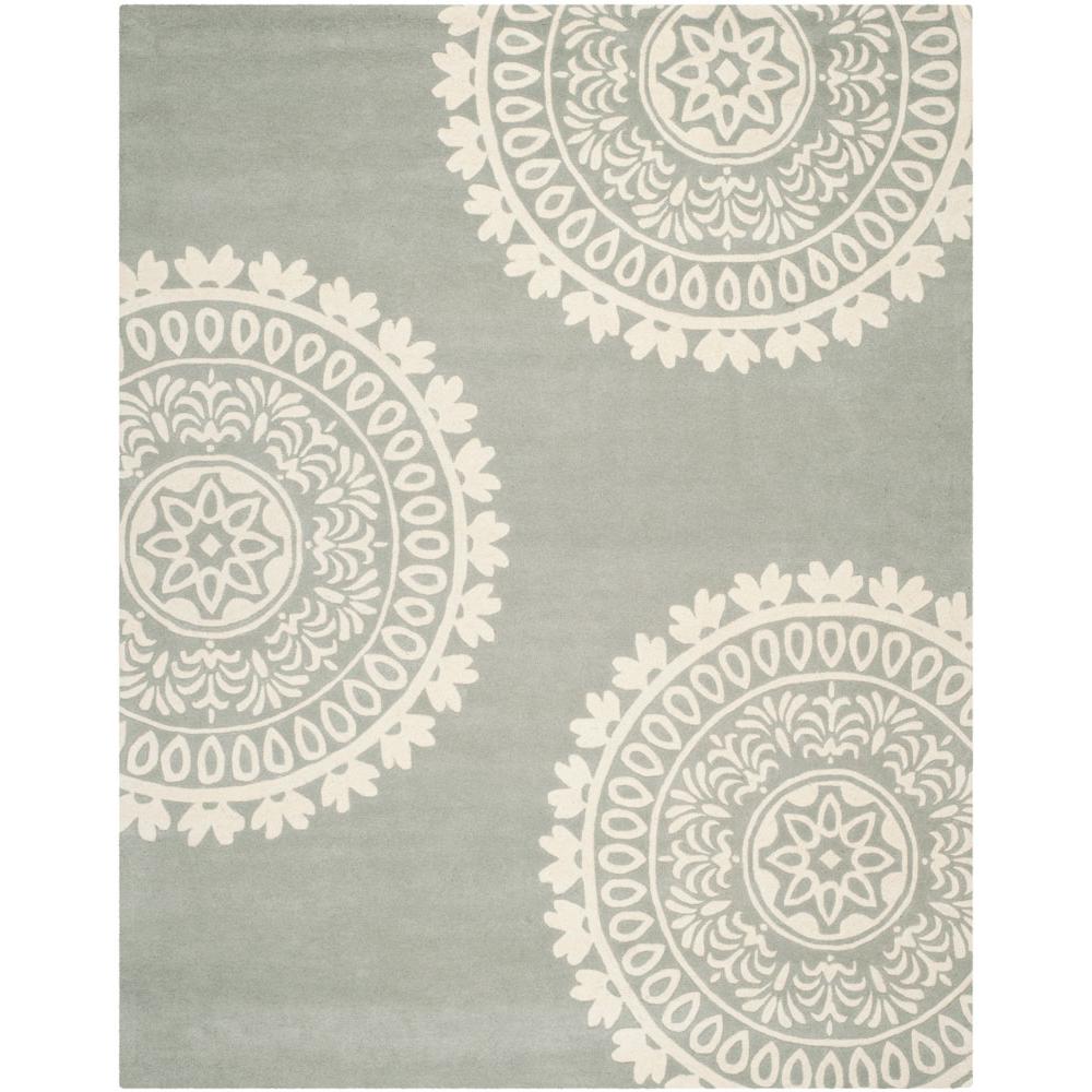 BELLA, GREY / IVORY, 8'-9" X 12', Area Rug. The main picture.