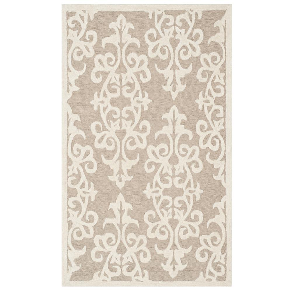 BELLA, SAND / IVORY, 4' X 6', Area Rug, BEL127B-4. Picture 1