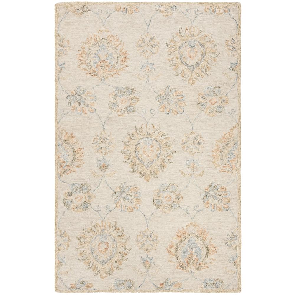 BLOSSOM, BEIGE / SAGE, 8' X 10', Area Rug. Picture 1