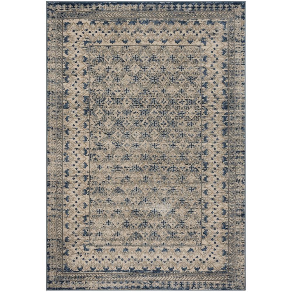BRENTWOOD, LIGHT GREY / BLUE, 3' X 5', Area Rug, BNT899G-3. Picture 1