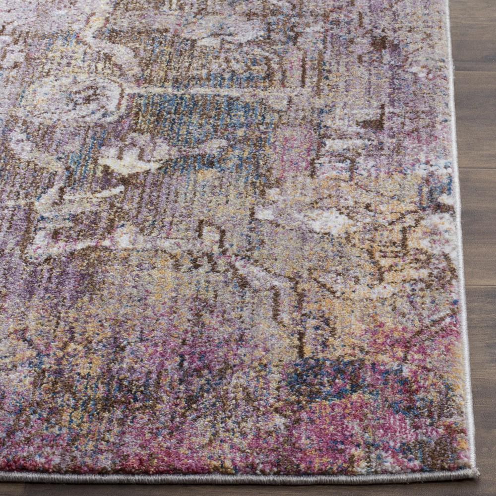 BRISTOL, PINK / GREY, 4' X 6', Area Rug. Picture 1