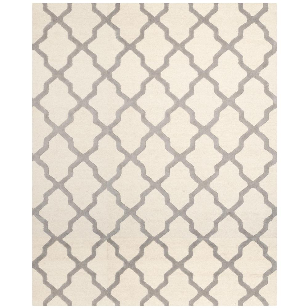 CAMBRIDGE, IVORY / SILVER, 12' X 18', Area Rug. Picture 1
