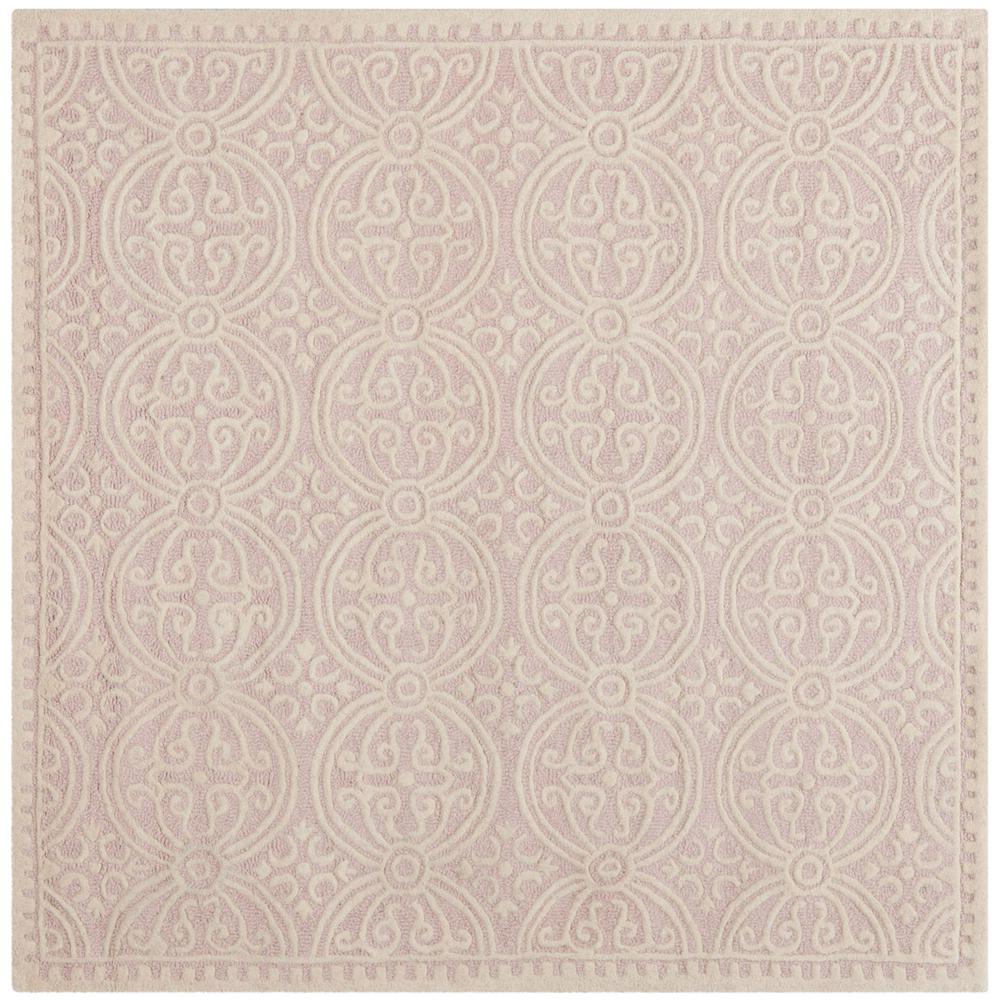 CAMBRIDGE, LIGHT PINK / IVORY, 8' X 8' Square, Area Rug, CAM123M-8SQ. The main picture.
