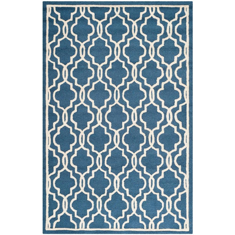 CAMBRIDGE, NAVY / IVORY, 6' X 9', Area Rug, CAM131G-6. Picture 1