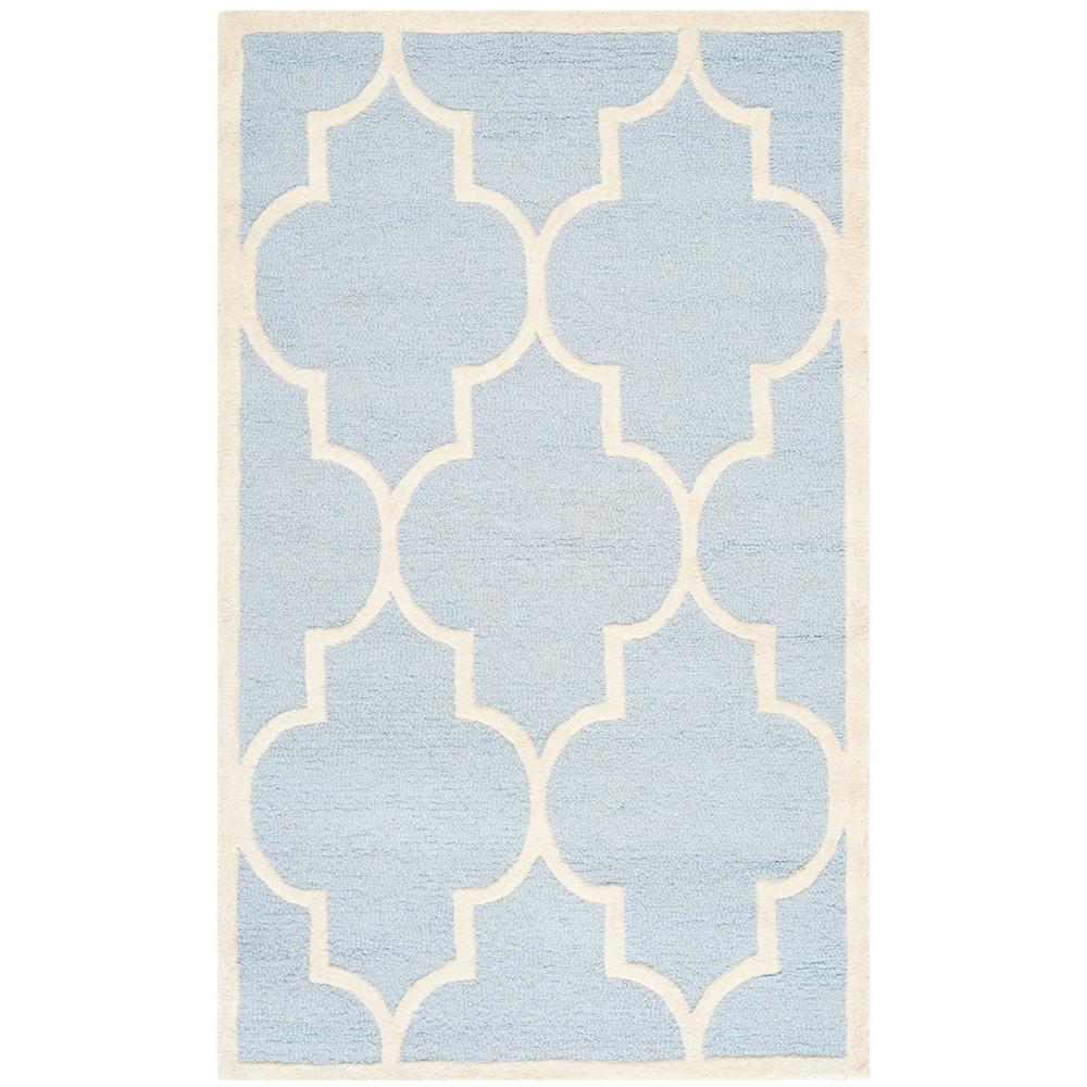 CAMBRIDGE, LIGHT BLUE / IVORY, 4' X 6', Area Rug, CAM134A-4. The main picture.