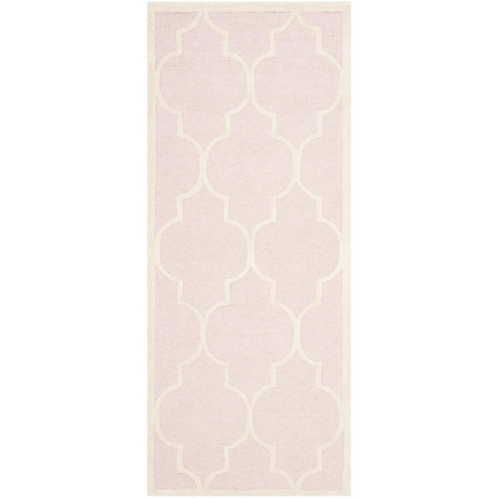 CAMBRIDGE, LIGHT PINK / IVORY, 2'-6" X 8', Area Rug, CAM134M-28. Picture 1
