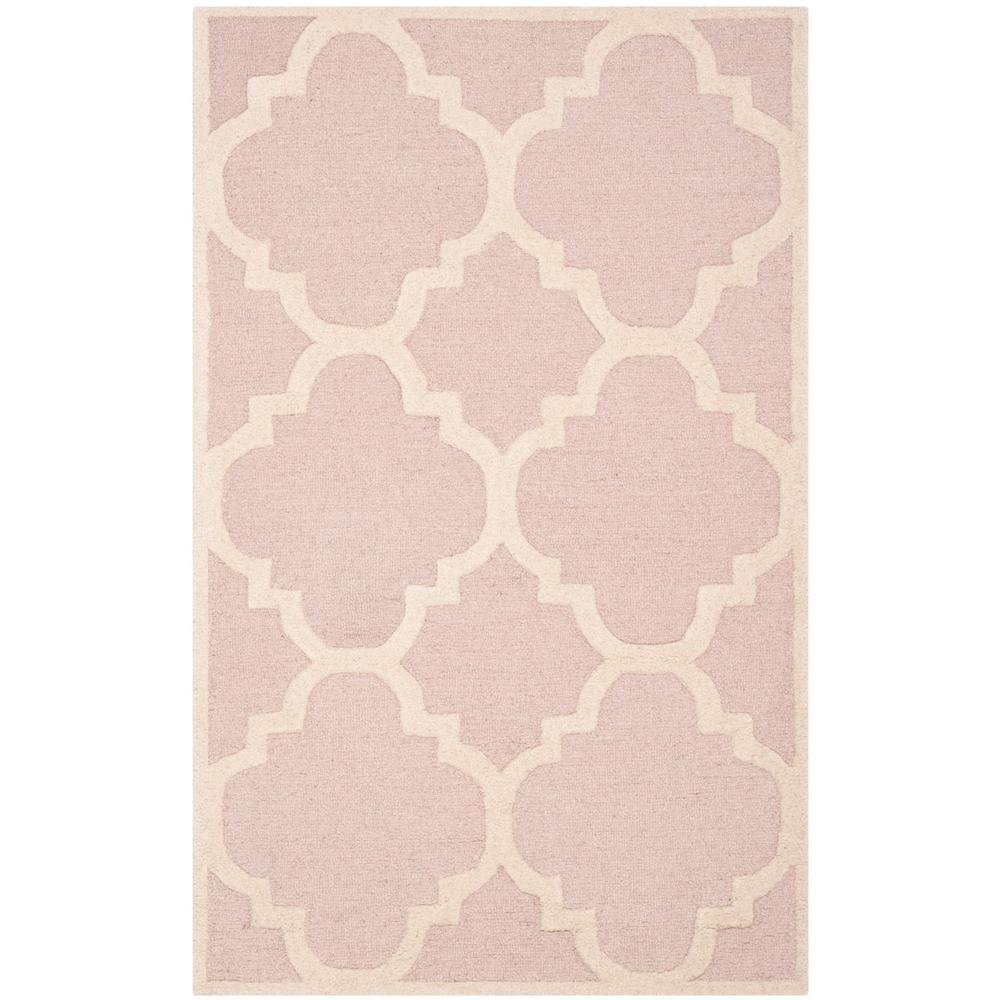 CAMBRIDGE, LIGHT PINK / IVORY, 4' X 6', Area Rug, CAM140M-4. Picture 1