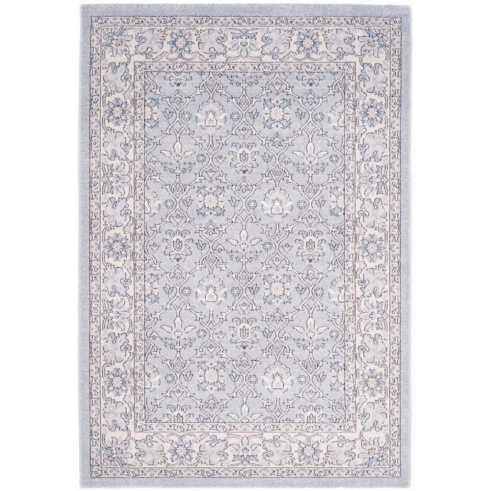 CARMEL, LIGHT BLUE / IVORY, 3' X 5', Area Rug. Picture 1
