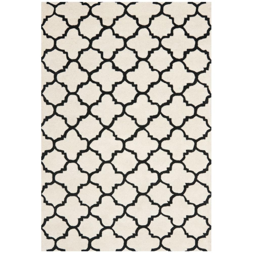 CHATHAM, IVORY / BLACK, 5' X 8', Area Rug, CHT717A-5. Picture 1