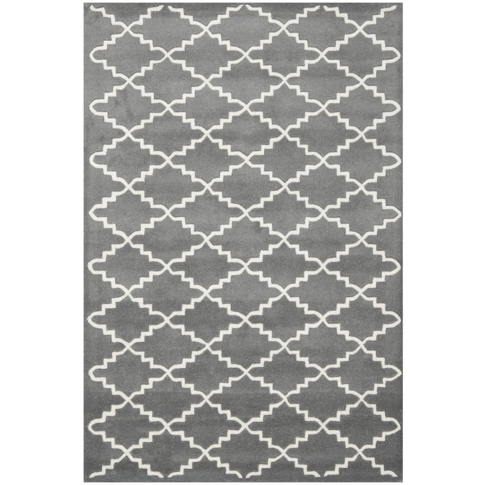 CHATHAM, DARK GREY / IVORY, 5' X 8', Area Rug, CHT721D-5. Picture 1