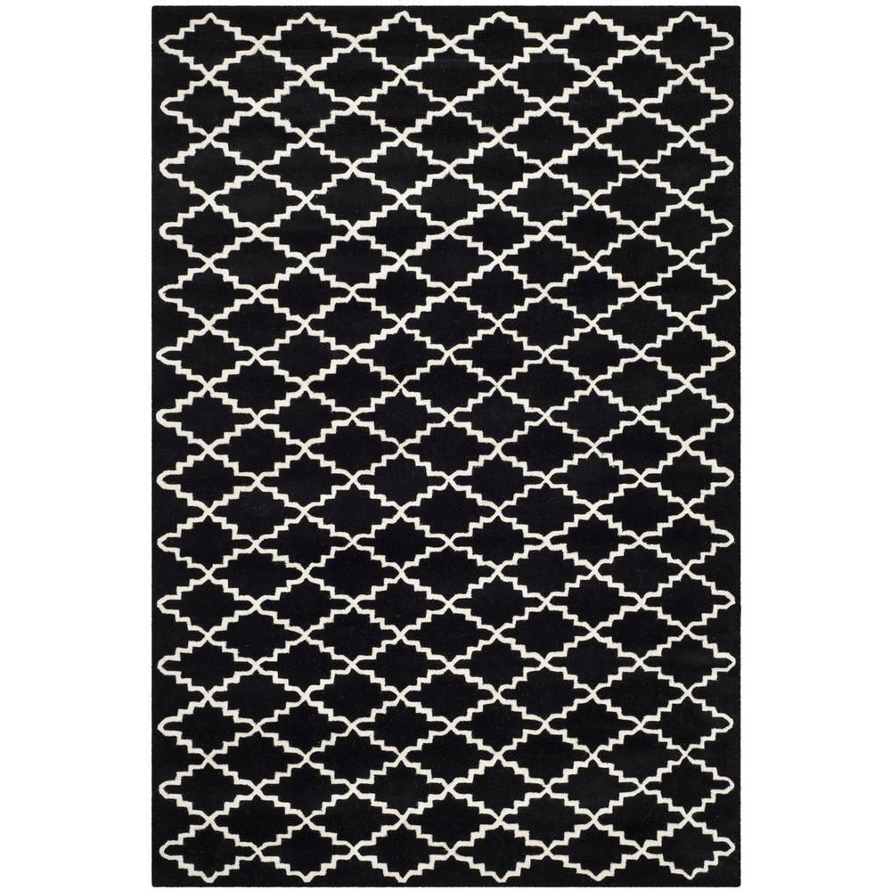 CHATHAM, BLACK / IVORY, 8'-9" X 12', Area Rug, CHT721K-9. Picture 1