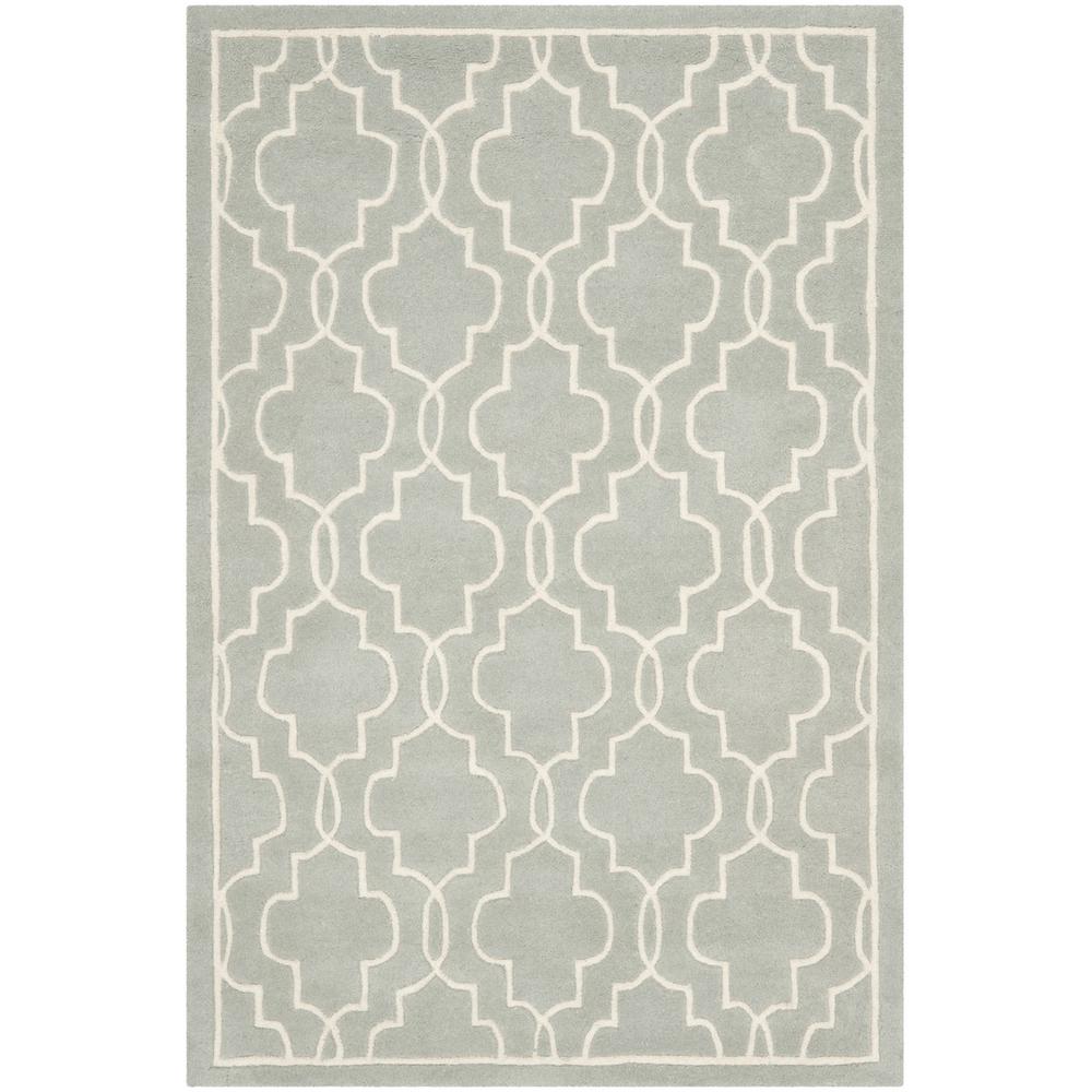 CHATHAM, GREY / IVORY, 5' X 8', Area Rug, CHT723E-5. Picture 1
