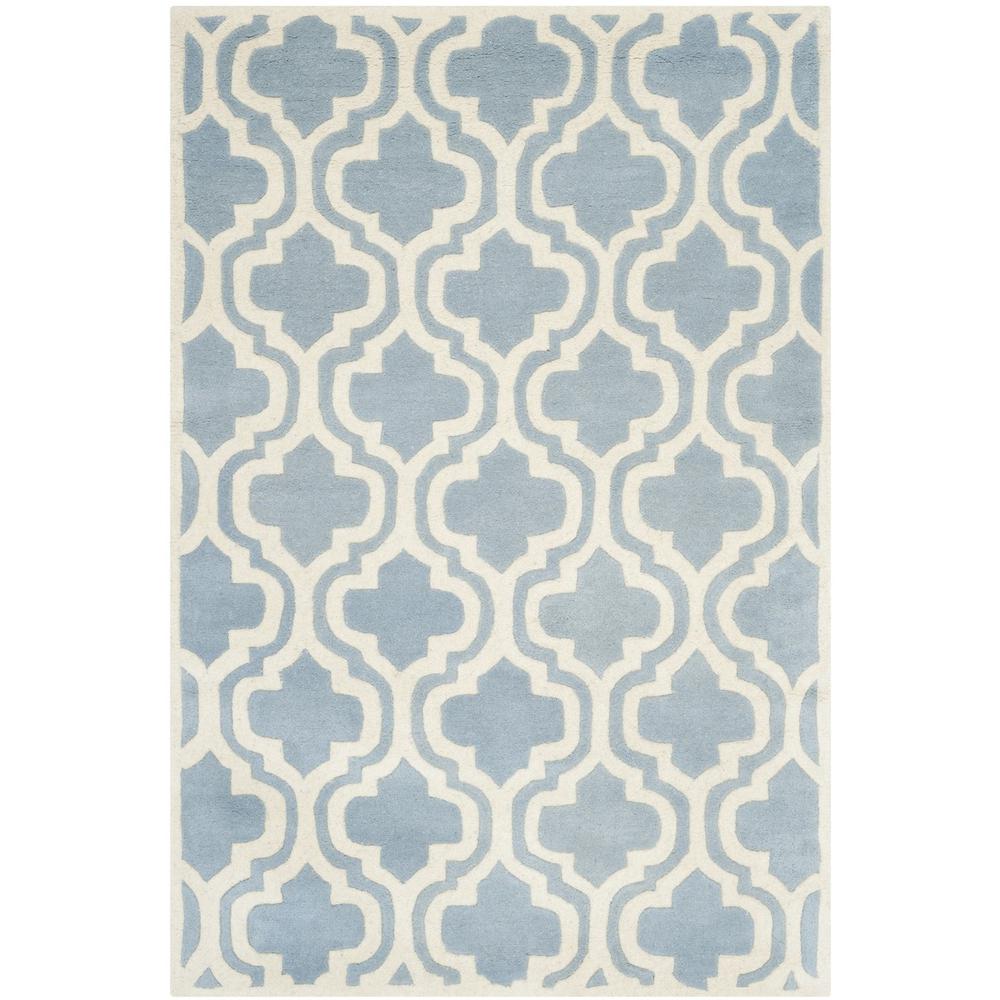 CHATHAM, BLUE / IVORY, 5' X 8', Area Rug, CHT727B-5. Picture 1