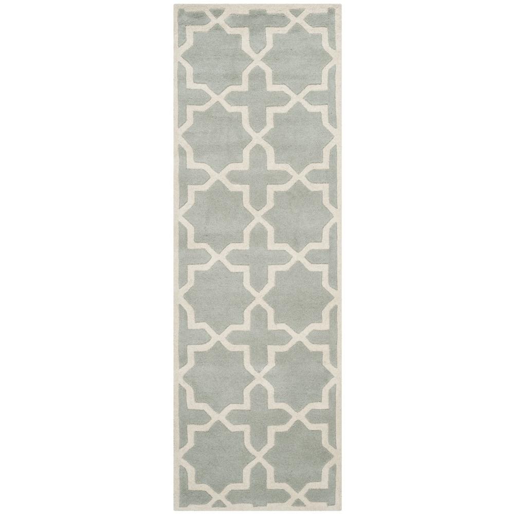 CHATHAM, GREY / IVORY, 2'-3" X 7', Area Rug, CHT732E-27. Picture 1