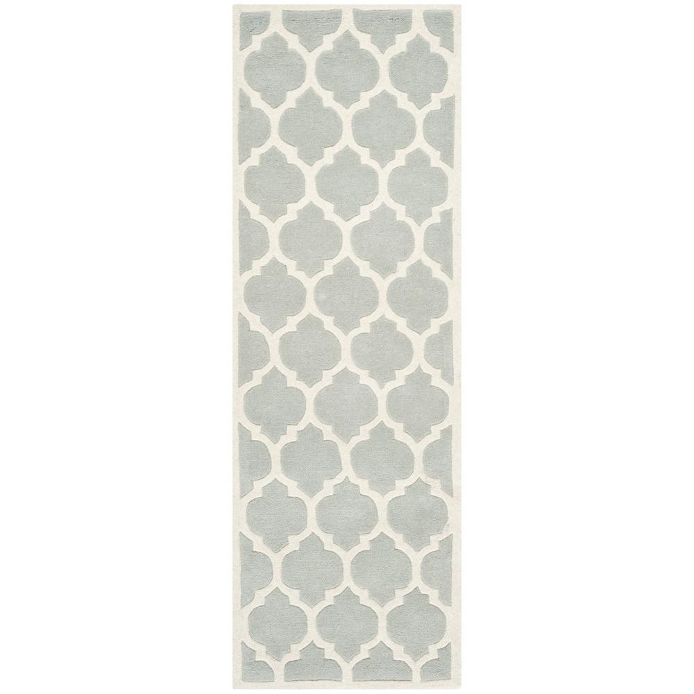 CHATHAM, GREY / IVORY, 2'-3" X 7', Area Rug, CHT734E-27. Picture 1