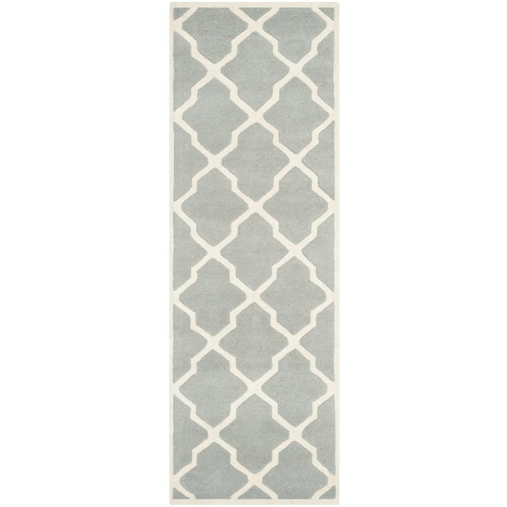 CHATHAM, GREY / IVORY, 2'-3" X 7', Area Rug, CHT735E-27. Picture 1