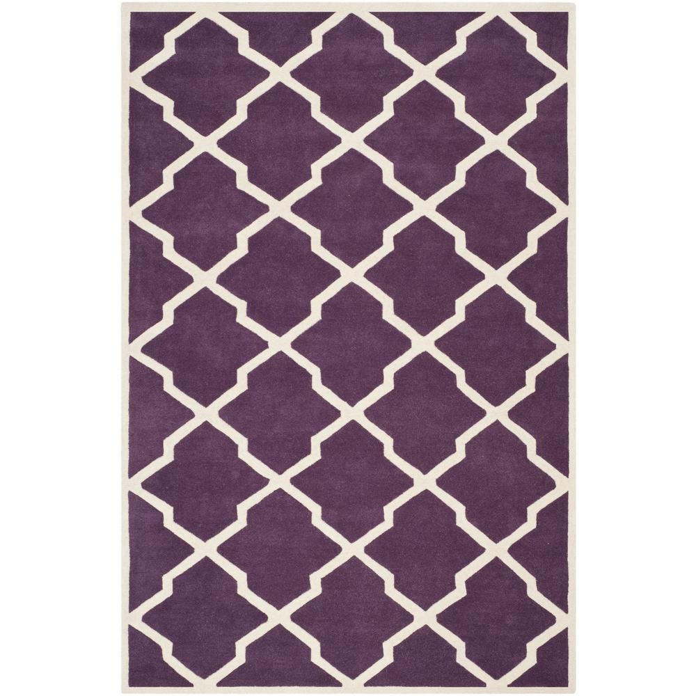 CHATHAM, PURPLE / IVORY, 8'-9" X 12', Area Rug, CHT735F-9. Picture 1