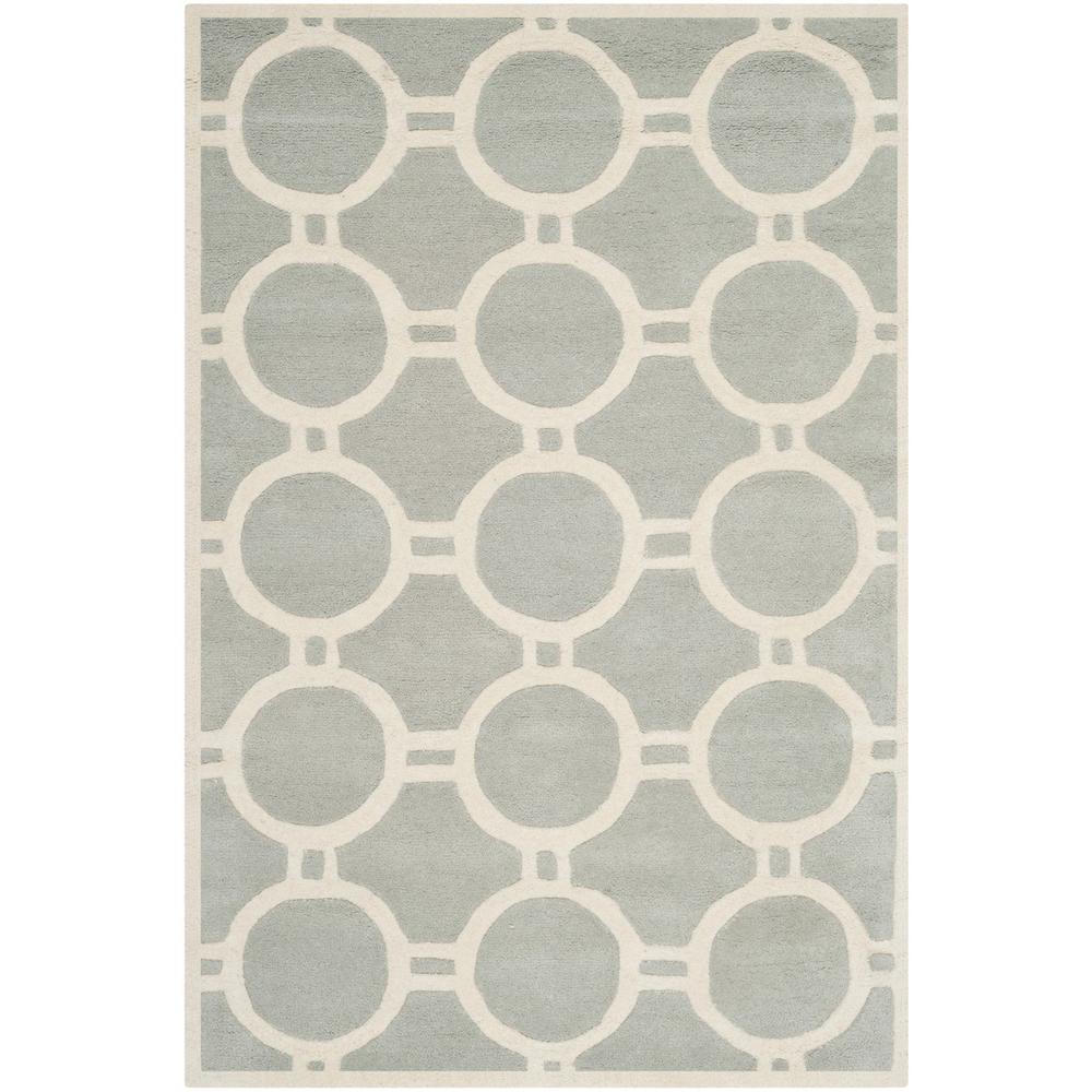 CHATHAM, GREY / IVORY, 5' X 8', Area Rug, CHT739E-5. Picture 1