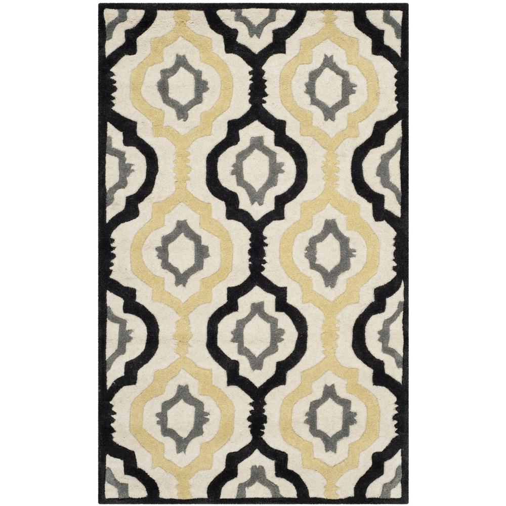 CHATHAM, IVORY / MULTI, 5' X 8', Area Rug. Picture 1