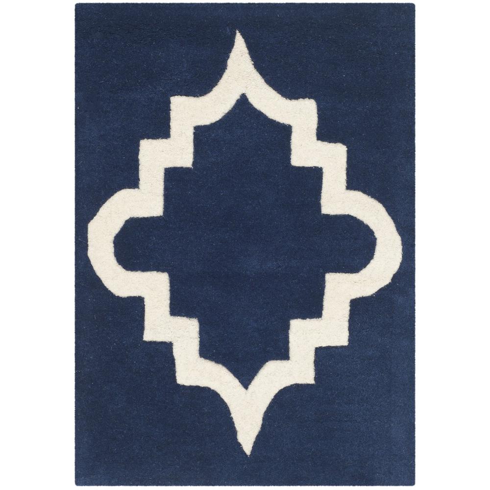CHATHAM, DARK BLUE / IVORY, 4' X 6', Area Rug, CHT753C-4. The main picture.