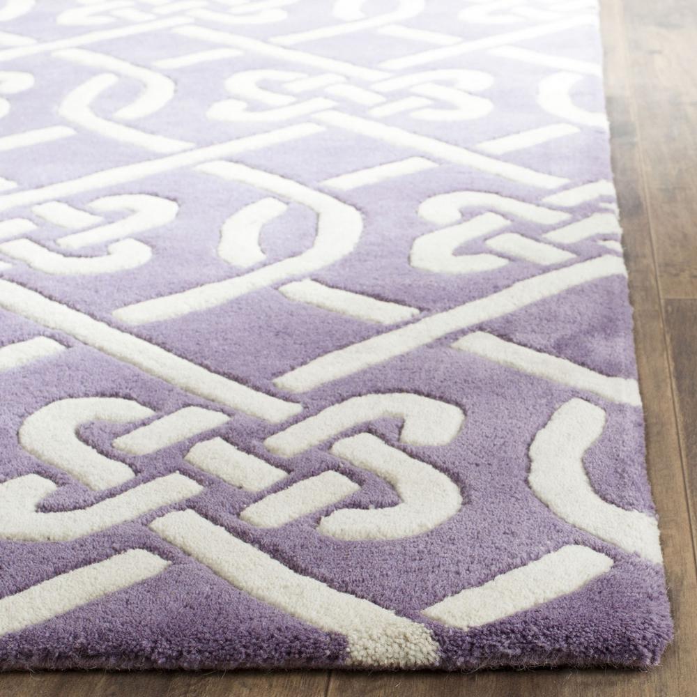 CHATHAM, PURPLE / IVORY, 8' X 10', Area Rug, CHT754F-8. Picture 1
