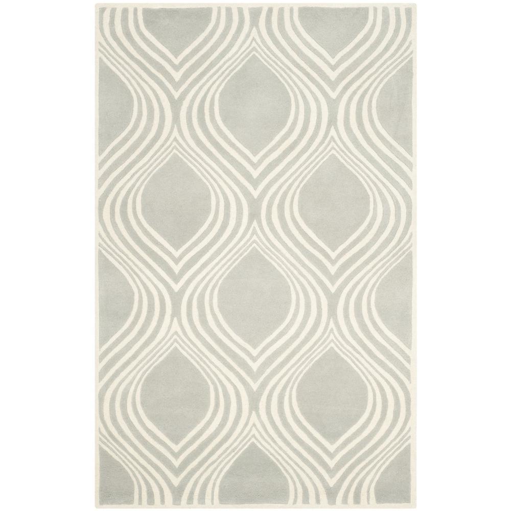 CHATHAM, GREY / IVORY, 6' X 9', Area Rug, CHT758E-6. Picture 1