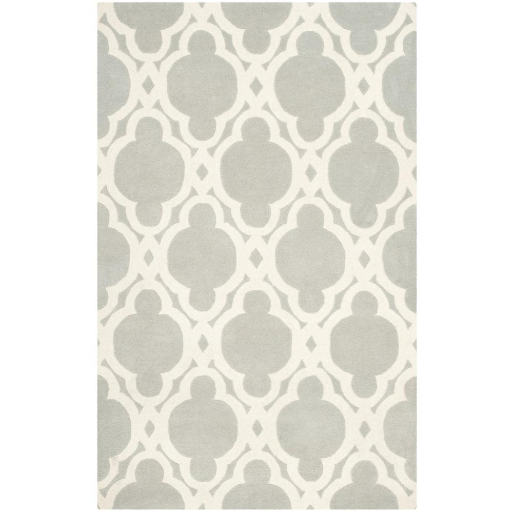 CHATHAM, GREY / IVORY, 6' X 9', Area Rug, CHT762E-6. Picture 1