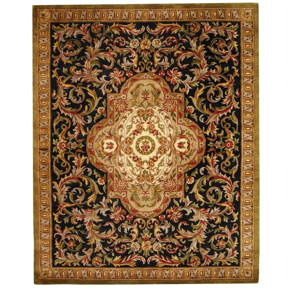CLASSIC, BLACK / BEIGE, 8'-3" X 11', Area Rug. The main picture.