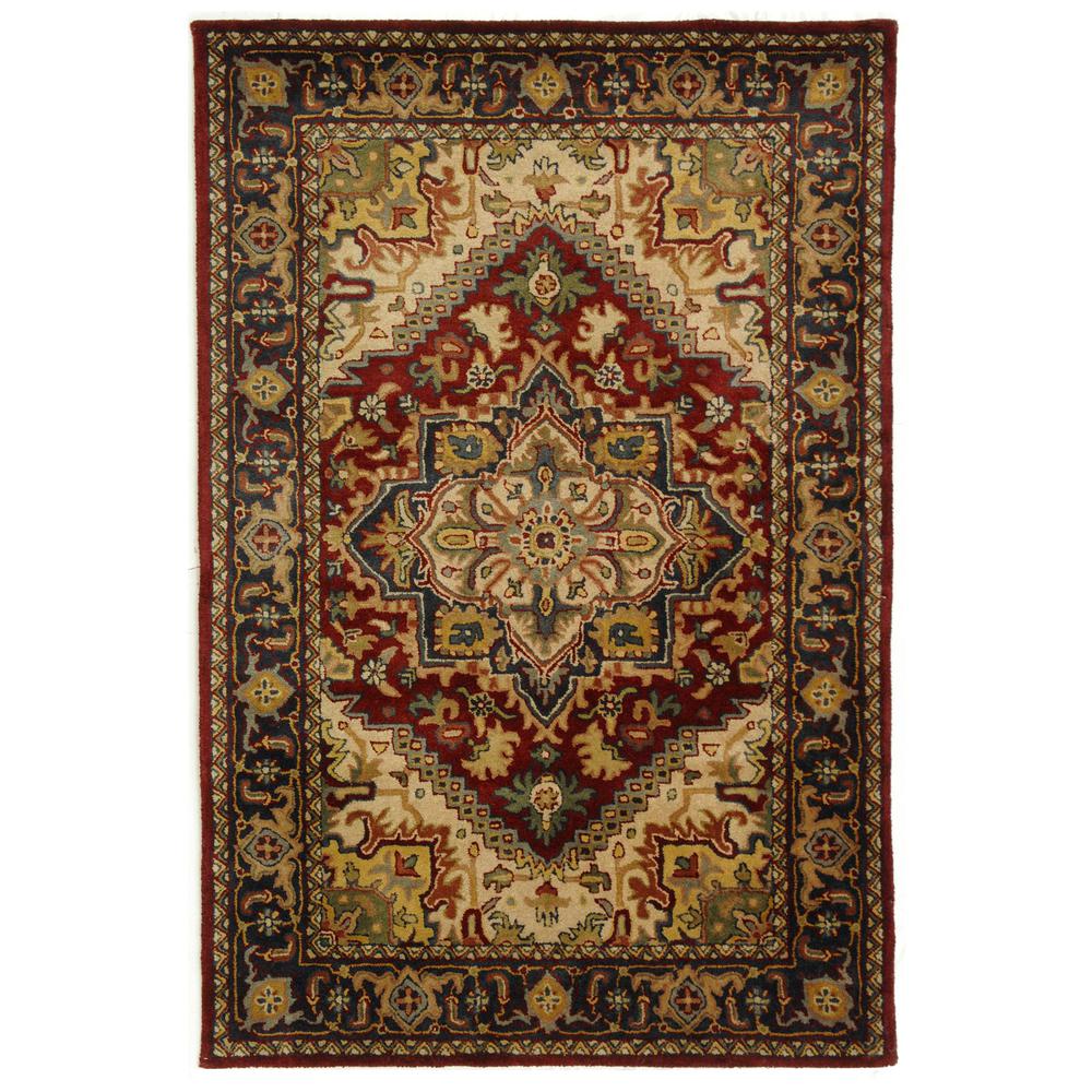 CLASSIC, ASSORTED / RED, 6' X 9', Area Rug. Picture 1