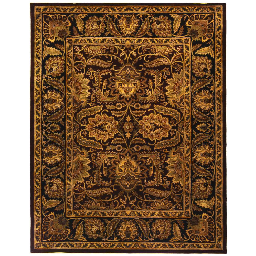 CLASSIC, BURGUNDY / BLACK, 8'-3" X 11', Area Rug, CL239B-9. Picture 1
