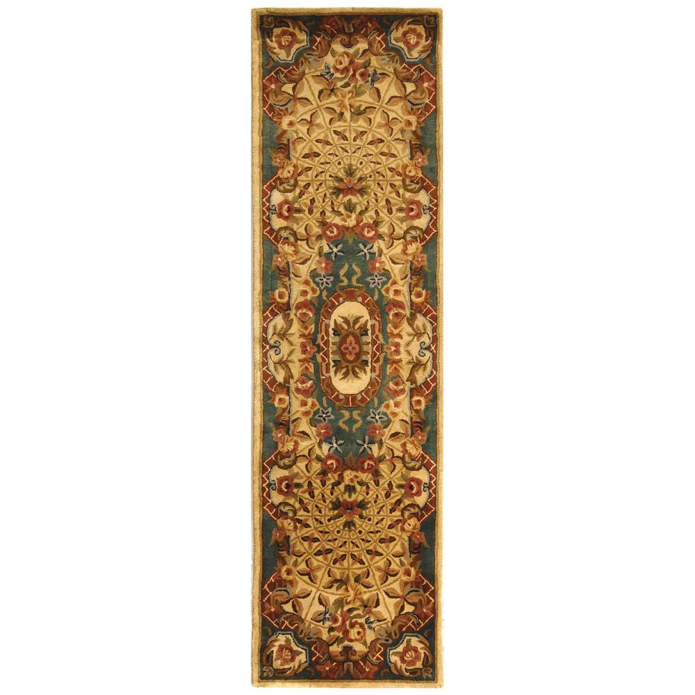 CLASSIC, IVORY / LIGHT BLUE, 2'-3" X 8', Area Rug, CL304E-28. Picture 1