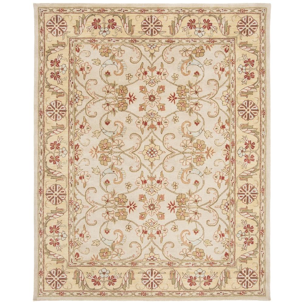 CLASSIC, GREY / LIGHT GOLD, 7'-6" X 9'-6", Area Rug. The main picture.