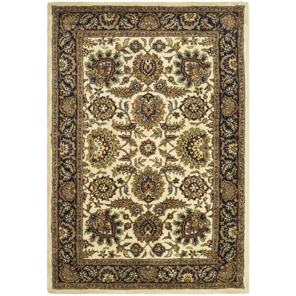 CLASSIC, IVORY / NAVY, 6' X 9', Area Rug. Picture 1