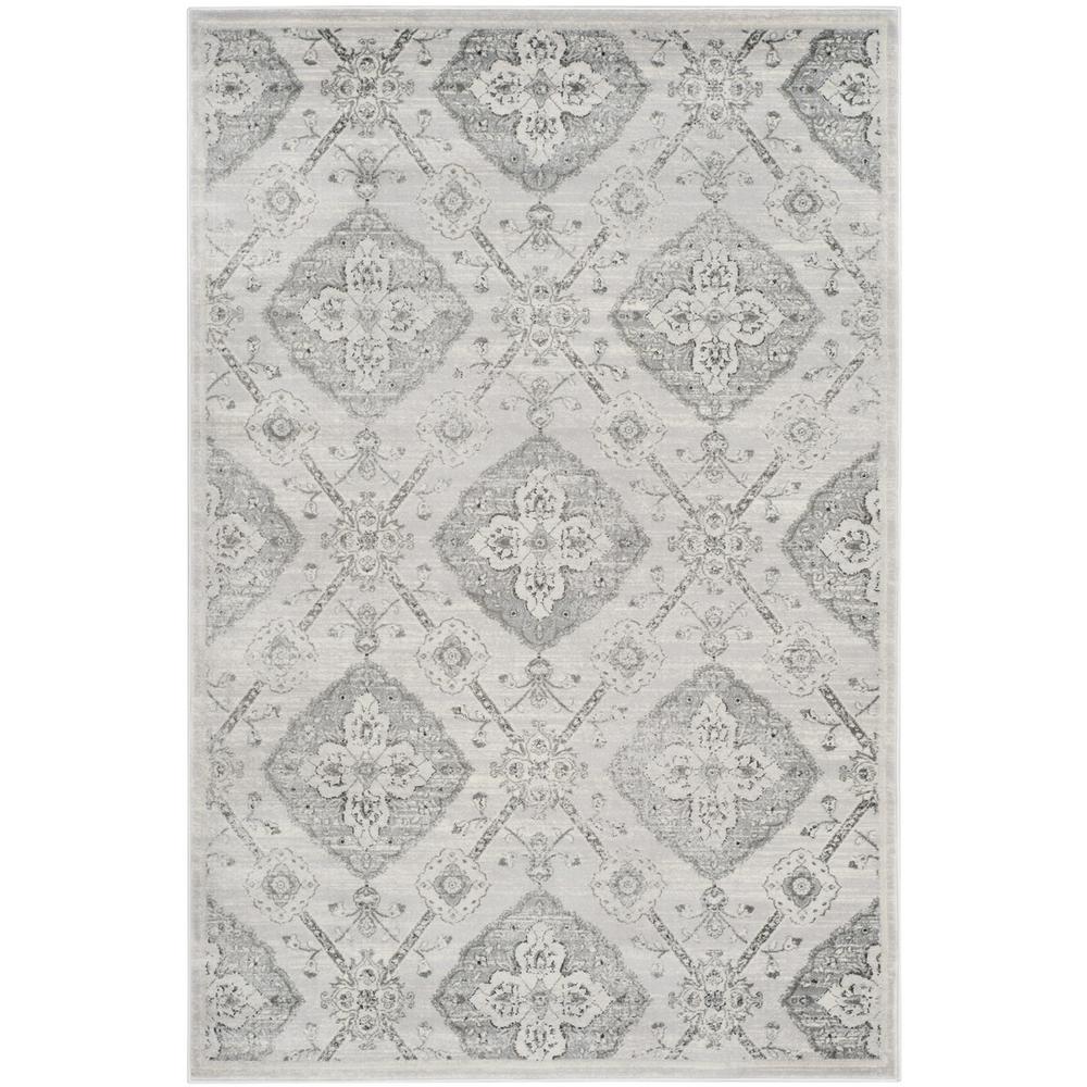 CARNEGIE, SILVER / GREY, 6'-7" X 9'-2", Area Rug, CNG623S-6. The main picture.