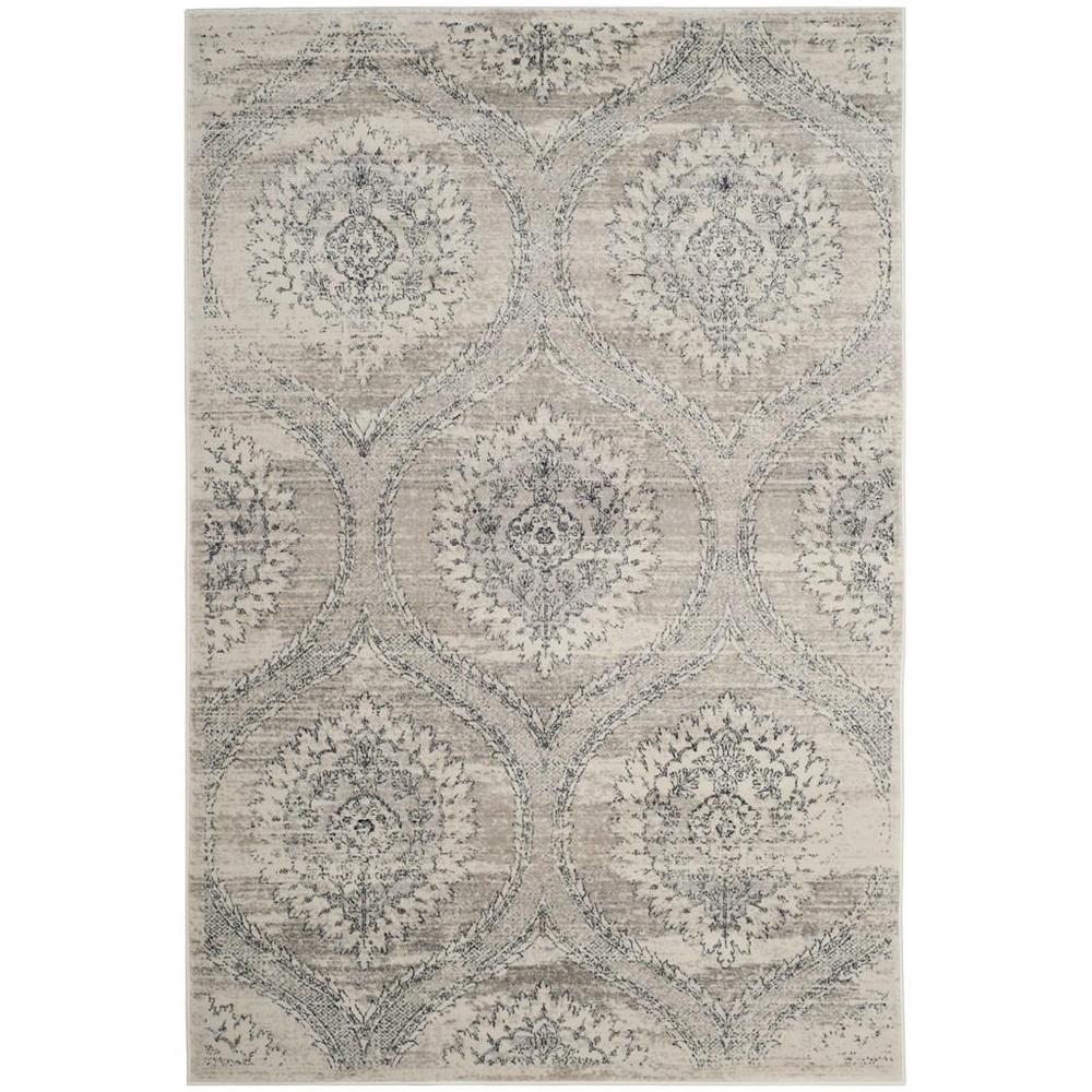 CARNEGIE, LIGHT GREY / CREAM, 6'-7" X 9'-2", Area Rug, CNG626A-6. Picture 1