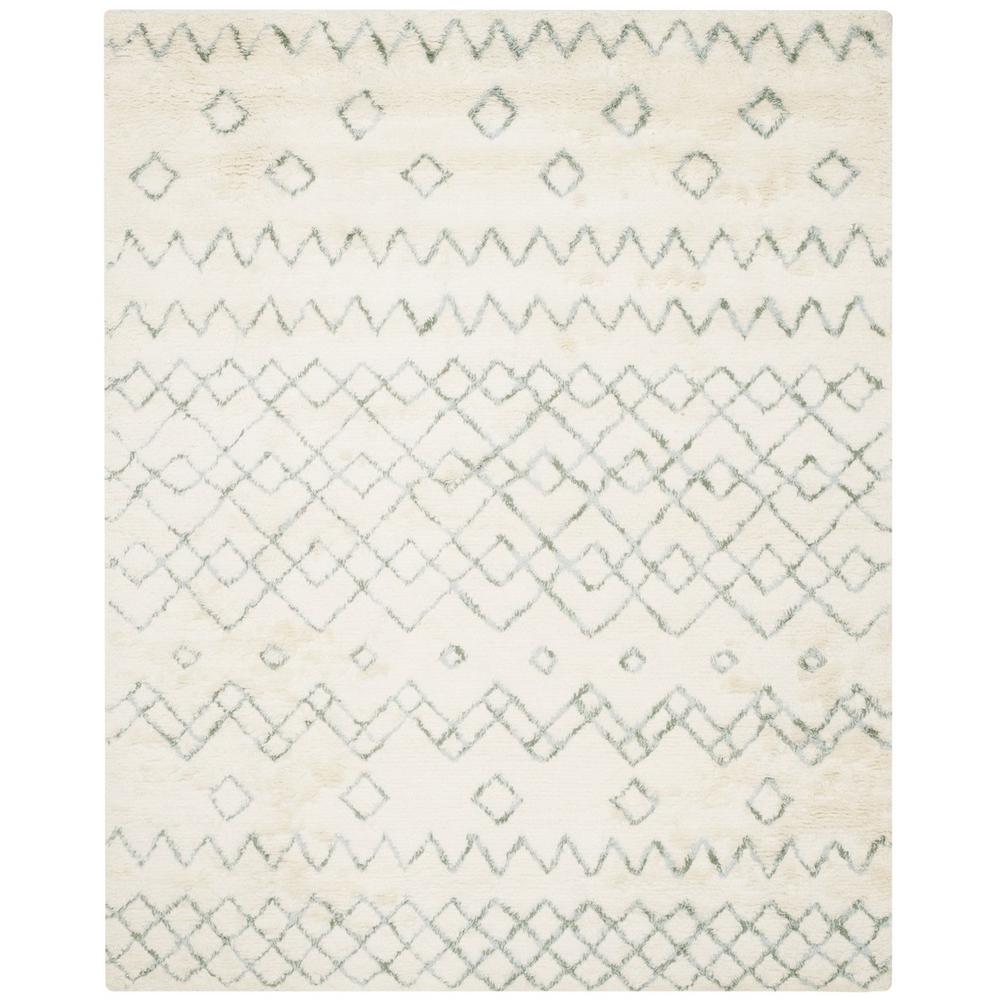 CASABLANCA, IVORY / BLUE, 9' X 12', Area Rug. Picture 1