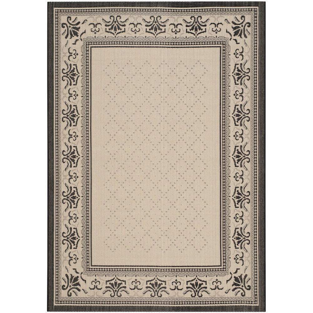 COURTYARD, SAND / BLACK, 2'-3" X 14', Area Rug, CY0901-3901-214. Picture 1
