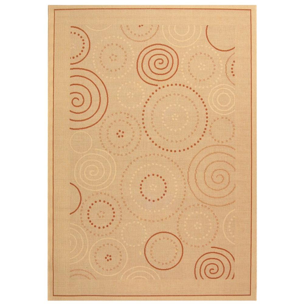 COURTYARD, NATURAL / TERRA, 6'-7" X 6'-7" Square, Area Rug, CY1906-3201-7SQ. Picture 1