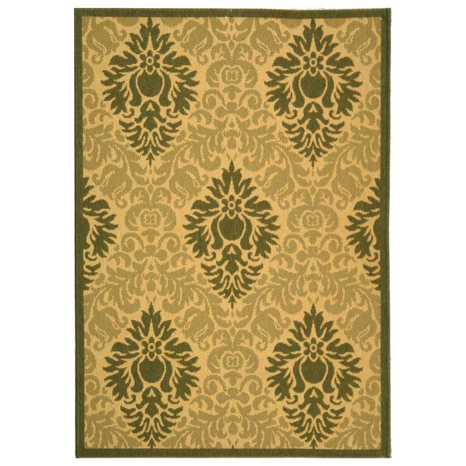 COURTYARD, NATURAL / OLIVE, 6'-7" X 9'-6", Area Rug, CY2714-1E01-6. Picture 1